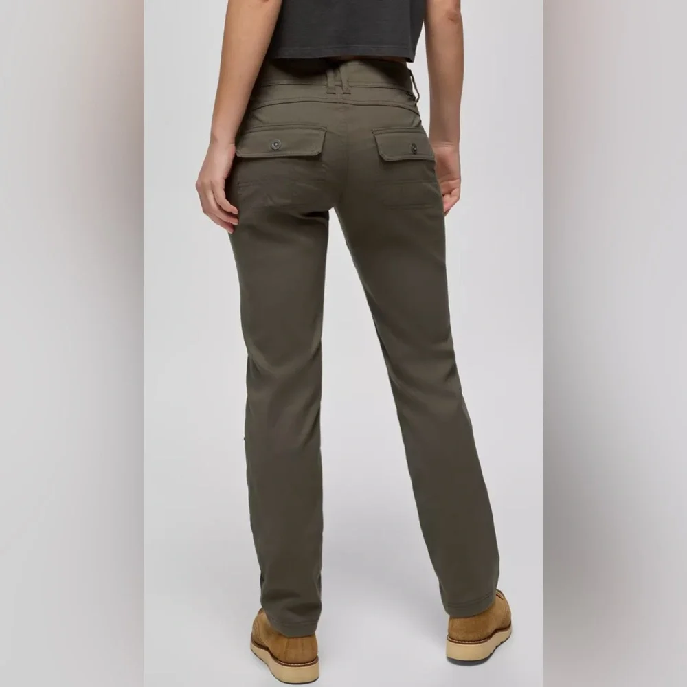 Prana Halle Straight Fit Women's Olive Green hiking pants size 6 regular - Picture 1 of 9